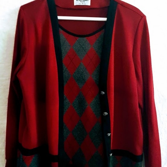 #C16 Alfred Dunner Women's V-neck Sweater - Picture 1 of 8